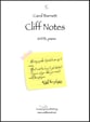 Cliff Notes SATB choral sheet music cover